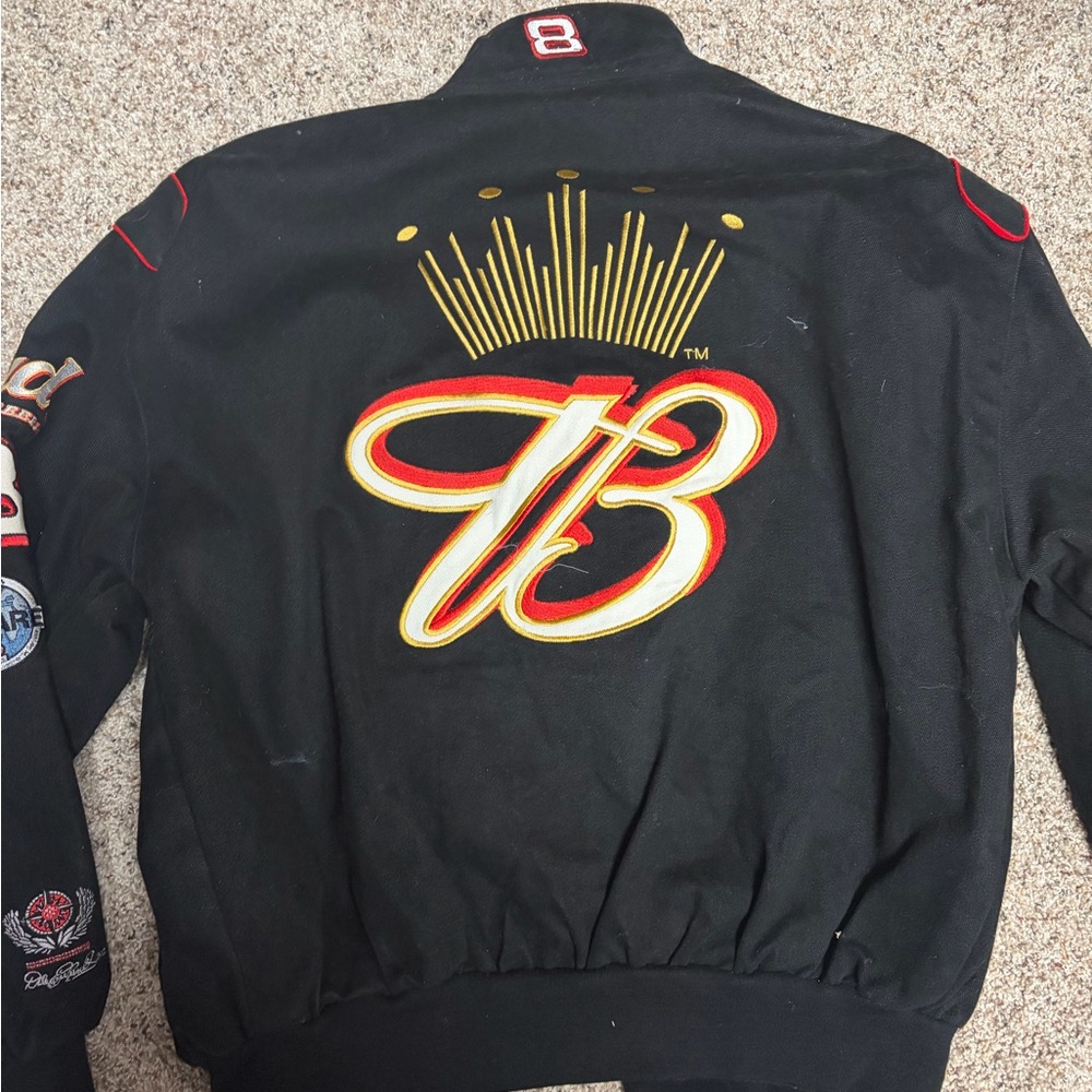 Chase Authentics Black Budweiser Racing Bomber Jacket - Picture 3 of 4